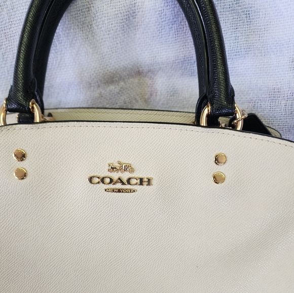 Tri-Color/Colorblock Coach “Lillie” Carryall Bag - Picture 3 of 12